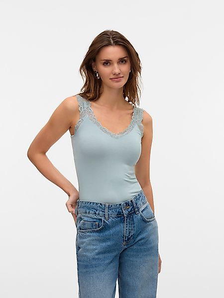 Vero Moda Spitzentop "VMROSA SL TOP JRS NOOS" Viskosemischung günstig online kaufen