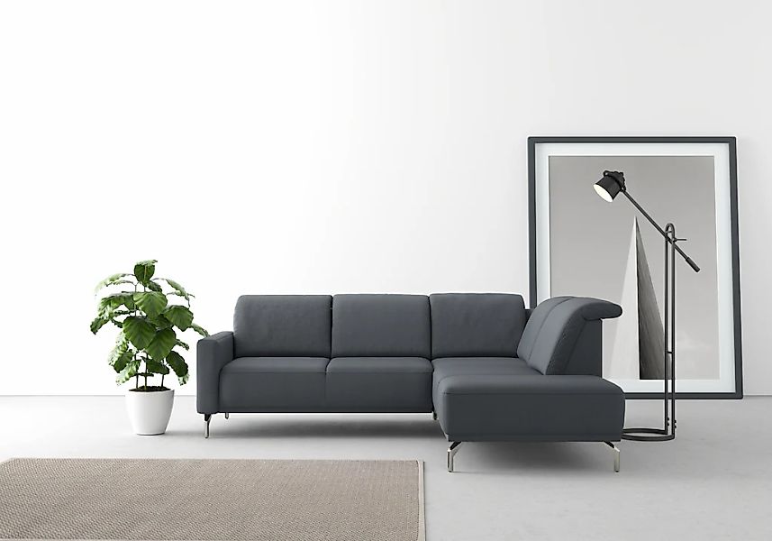 sit&more Ecksofa "Bailando L-Form" wahlweise mit Kopfteilverstellung und Vo günstig online kaufen