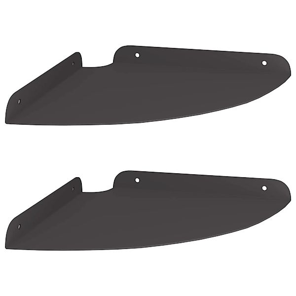 vidaXL Wandregal mit Regal mit Speicher 2 Stk Schwarz 24 x 24 x 2 cm 800409 günstig online kaufen