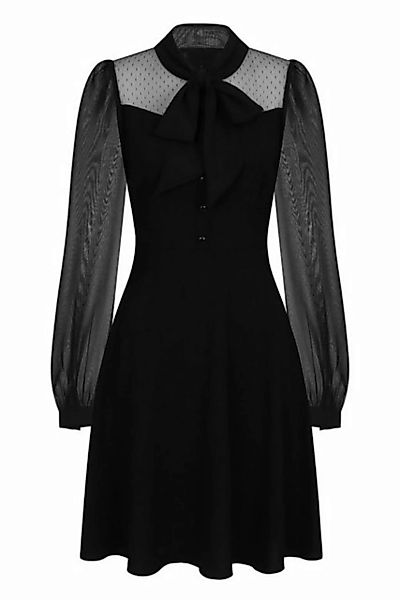Hell Bunny A-Linien-Kleid Darcia Mid Dress Vintage Gothic Chiffon günstig online kaufen