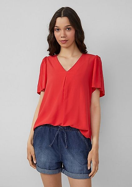 QS Kurzarmbluse Bluse Feminine Kurzarmbluse aus Viskose günstig online kaufen