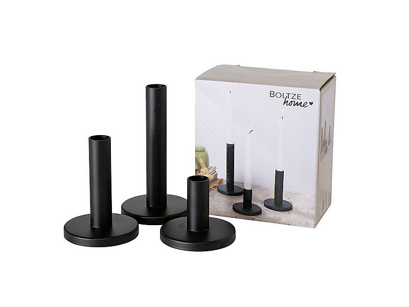 BOLTZE Dekoobjekt Boltze Kerzenleuchter Malko 3-teilig (Kerzenst?nder aus M günstig online kaufen