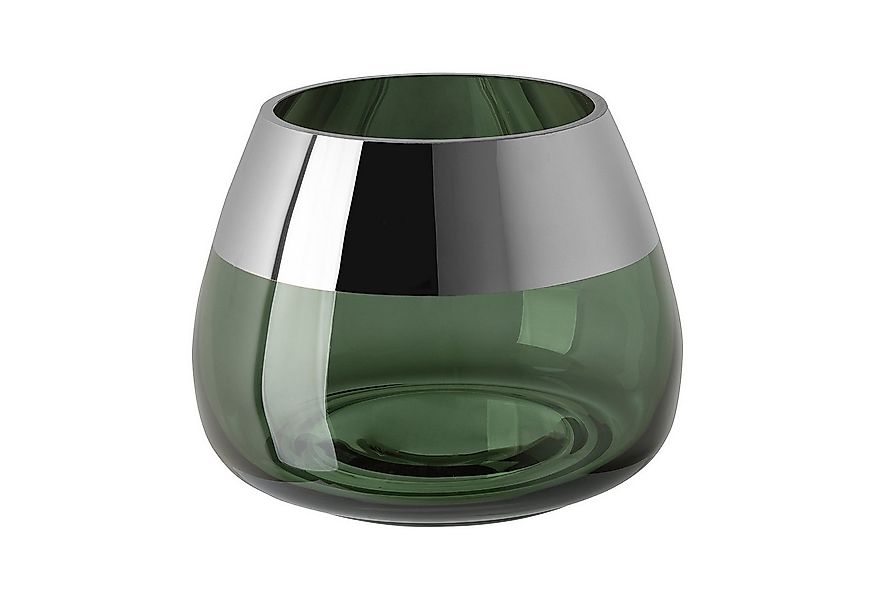 Fink Teelichthalter BELLA Teelichthalter - H.11,6cm x D.15cm - Glas - dunke günstig online kaufen