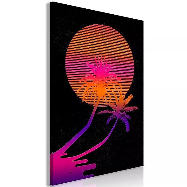 Wandbild - Palm at Sunrise (1 Part) Vertical günstig online kaufen