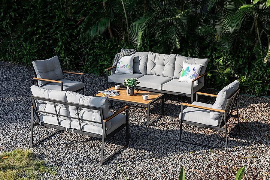 Gardissimo Gartenlounge-Set "Prato" Lounge / Gartenmöbelset, (Set, Nonwood, günstig online kaufen