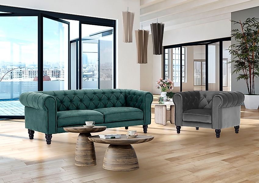 Gutmann Factory Chesterfield-Sessel günstig online kaufen