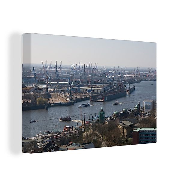 OneMillionCanvasses® Leinwandbild Hamburg - Hafen - günstig online kaufen