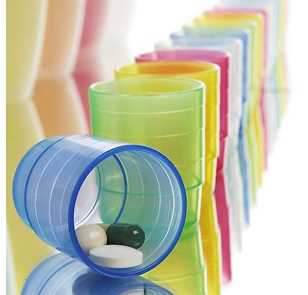 Ornamin Pillendose Einnahmebecher, Medikamentenbecher, Deckel, Spülkorb (24 günstig online kaufen