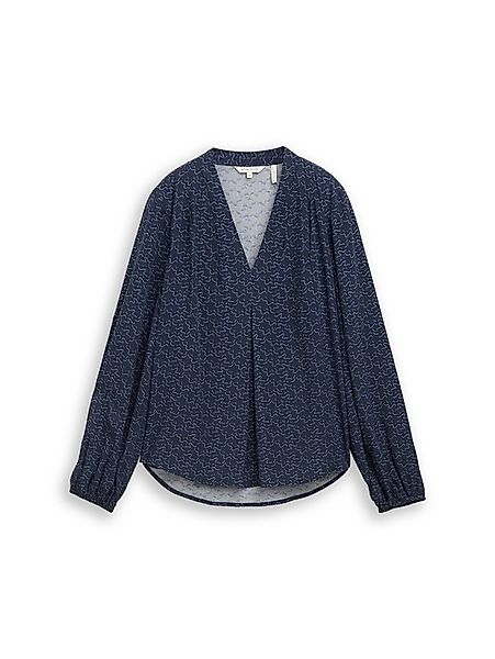 TOM TAILOR Blusenshirt blouse printed V-neck günstig online kaufen