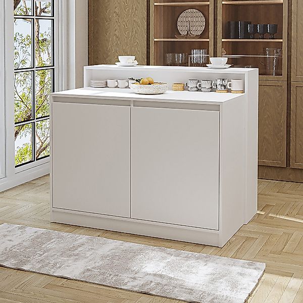 Roomart Kücheninsel CORTADO, (Bartisch, Küchentish), •Weiß günstig online kaufen