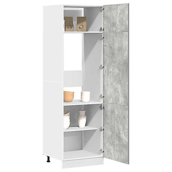 vidaXL Hängeschrank Kühlumbauschrank Küchenschrank Betongrau 60x57x207 cm S günstig online kaufen