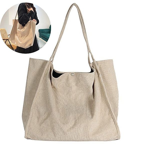 ZEUOPQ Schultertasche Damen Cord Groß Umhängetasche günstig online kaufen