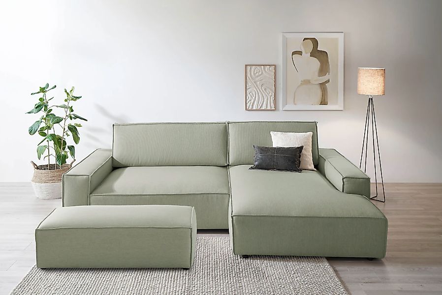 Home affaire Polsterecke "NEU: SHERWOOD XXL tief, L-Form mit Schlaffunktion günstig online kaufen