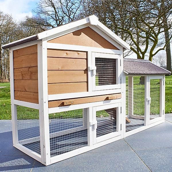Zooprinz Kleintierstall Hofstadl mit Auslauf 146x86x50 günstig online kaufen