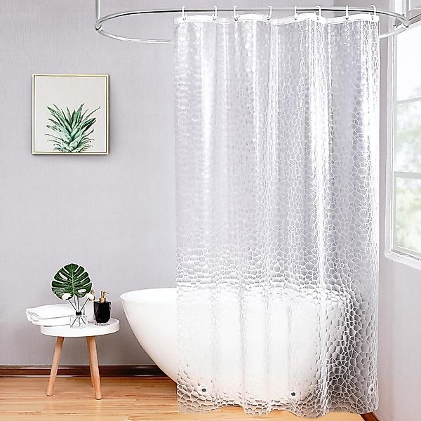 AooHome Duschvorhang Duschvorhang 120x180cm Wasserdicht Halbtransparent günstig online kaufen