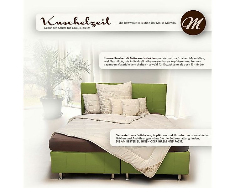 Meivita Kopfkissen Kissen mit Naturlatexflocken und kbA Baumwollbezug, Füll günstig online kaufen