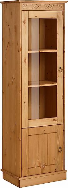 Home affaire Vitrine »Indra«, aus massiver Kiefer, FSC®, 2trg., Höhe 145 cm günstig online kaufen