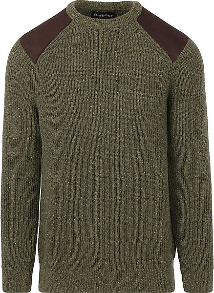Barbour Pullover Raisthorpe Lambswool Olivgrün - Größe XXL günstig online kaufen