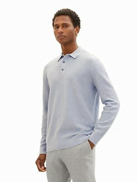 TOM TAILOR Polokragenpullover mit kurzer Knopfleise am Polokragen günstig online kaufen