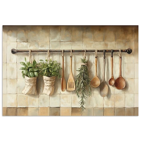 MuchoWow Poster Holz - Küchengeräte - günstig online kaufen
