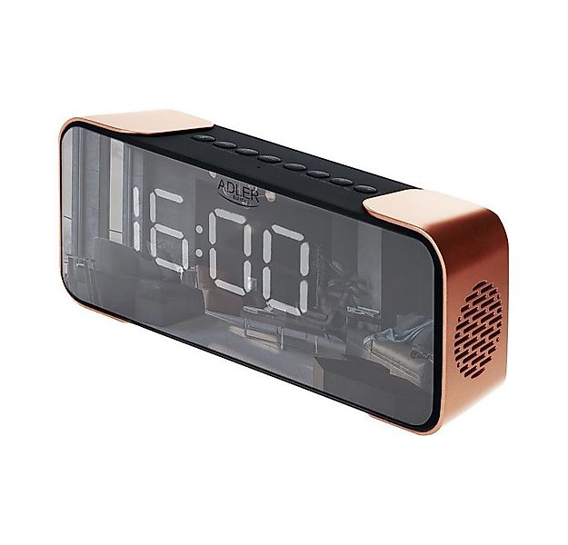 Adler Funkwecker AD 1190 3 Wecker Modi LED Bluetooth schwarz günstig online kaufen