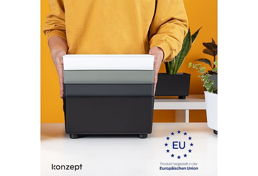 KONZEPT Blumenkasten Blumentöpfe mit Füßen, rechteckig – kleine Blumenkäste günstig online kaufen