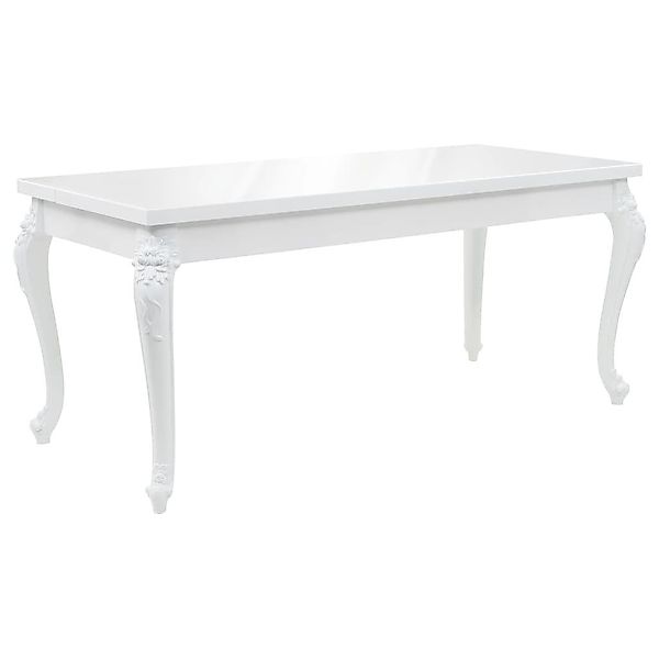 furnicato Esstisch 179x89x81 cm Hochglanz-Weiß günstig online kaufen