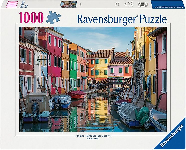 Ravensburger Puzzle Burano in Italien, 1000 Puzzleteile, Made in Germany günstig online kaufen