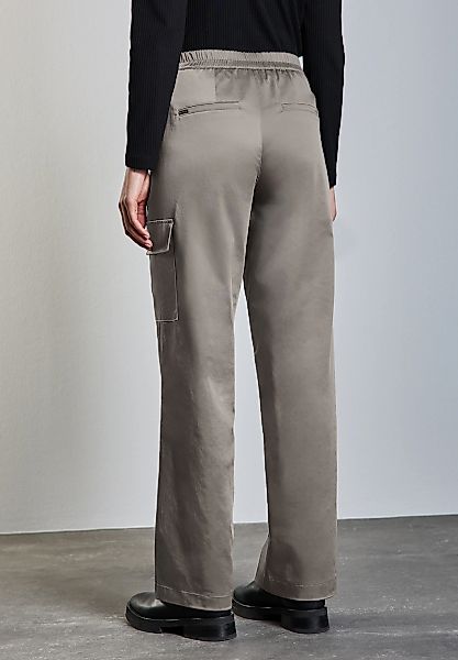 STREET ONE Cargohose in schimmernder Optik günstig online kaufen