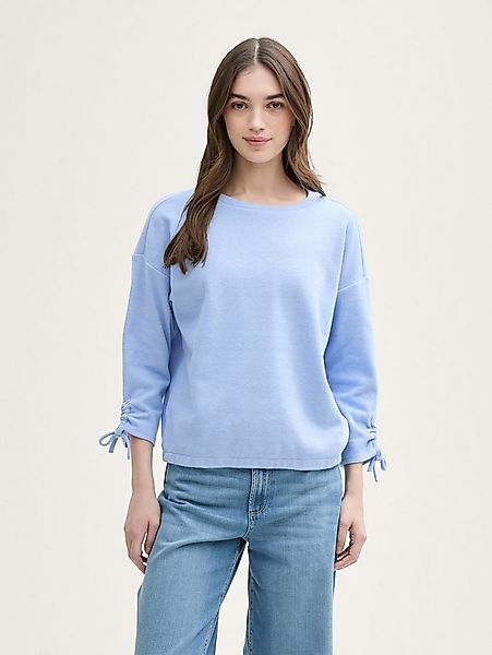 TOM TAILOR Denim Sweatshirt Strick & Sweatshirts Cosy Sweatshirt mit Raffär günstig online kaufen