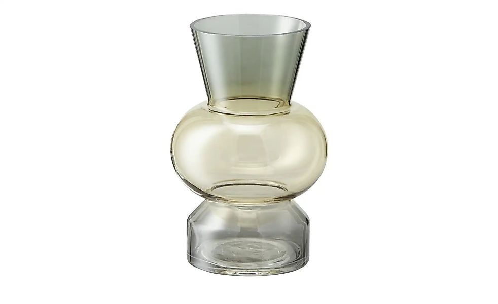 HOME STORY Vase   ¦ mehrfarbig ¦ Glas ¦ Maße (cm): H: 24  Ø: 15.5 Accessoir günstig online kaufen