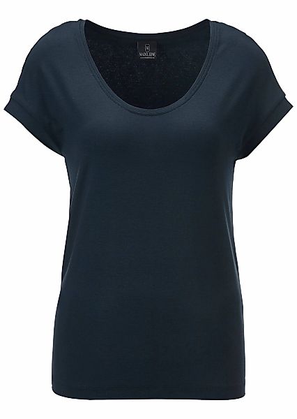 MADELEINE Kurzarmshirt "Jerseybluse Elegantes Viskose-Oberteil" günstig online kaufen