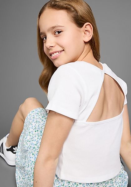 DELMAO T-Shirt Shirt mit Rücken-Cut out günstig online kaufen