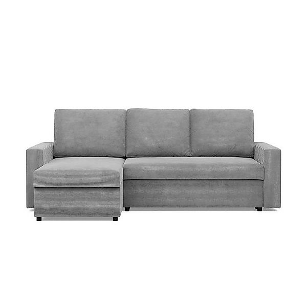Simkam Furniture Ecksofa in L-Form incl. Zierkissen mit Bettfunktion, Schla günstig online kaufen