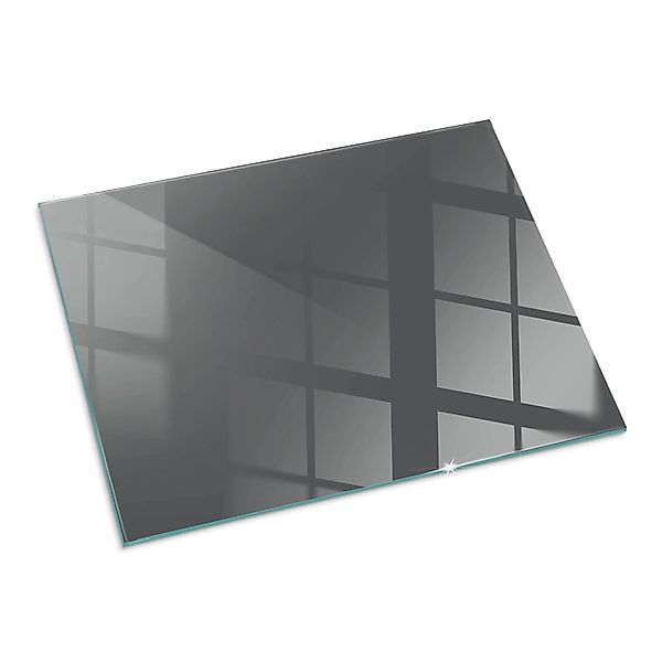 Tulup Glasplatte für Kamin Grau Bodenplatte Glas für Ofen Rechteck 80x60 cm günstig online kaufen