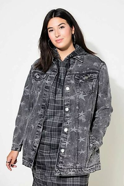 Studio Untold Jeansjacke Jeansjacke oversized Sternen-Print günstig online kaufen