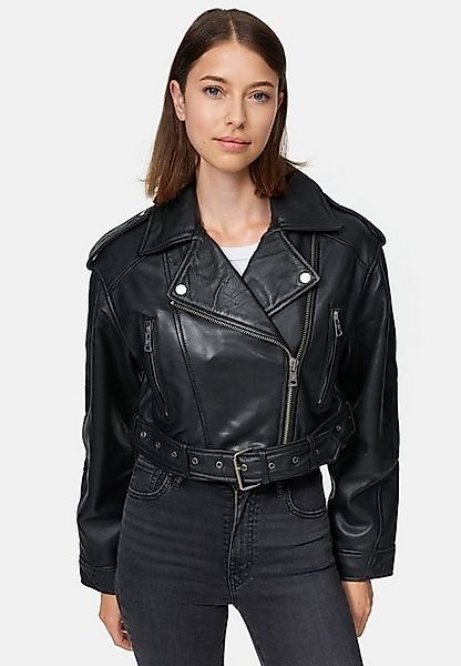 trueprodigy Lederjacke Rosa Oversize Bikerjacke mit günstig online kaufen