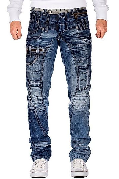 Kosmo Lupo 5-Pocket-Jeans Auffällige Herren Hose BA-KM020 W40/L34 (1-tlg) m günstig online kaufen