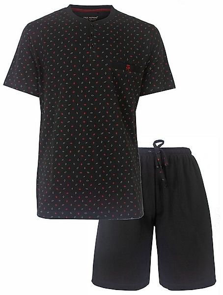 Paul Hopkins Shorty Herren Pyjama kurz Schlafanzug (2 tlg) Baumwolle günstig online kaufen