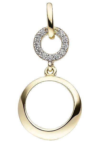 JOBO Kettenanhänger Anhänger mit Zirkonia, 375 günstig online kaufen