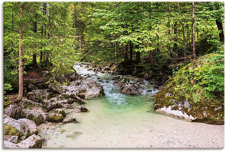 Artland Wandbild "Ramsauer Ache im Zauberwald", Gewässer, (1 St.), als Lein günstig online kaufen