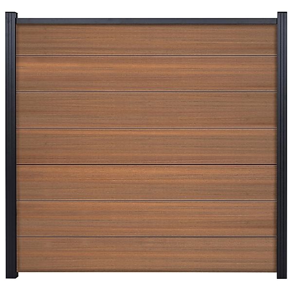 GartenLand WPC Zaun Set XL Ameland Co-extrudiert ca. 180 x 180 cm Sichtschu günstig online kaufen