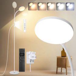 MUPOO LED Stehlampe LED Stehleuchte Weiß/Schwarz günstig online kaufen