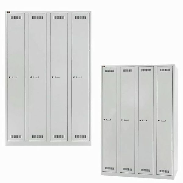 Bisley Spind Garderobenschrank LIGHT in - Maße: H 185 x B 120 x T 50 cm günstig online kaufen