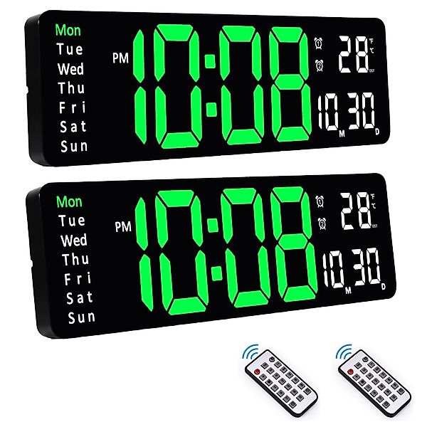 BlingBin Digitaluhr 13" Wanduhr LED Anzeige günstig online kaufen