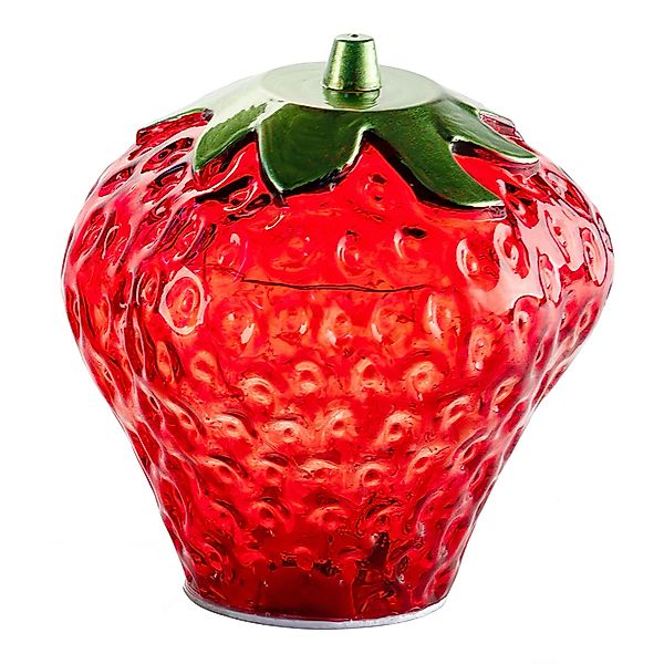 FlowerPower Deko Erdbeere Fresa mit LED 12,5 cm x 13 cm Rot günstig online kaufen