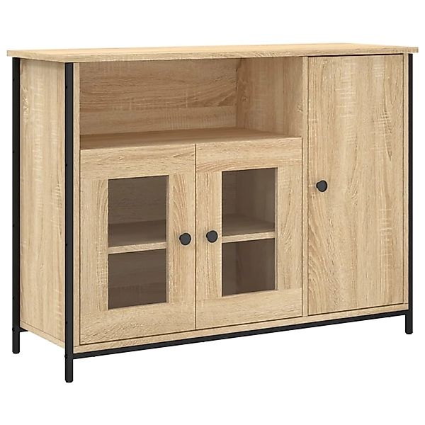 vidaXL Sideboard Sonoma-Eiche 100x35x75 cm Holzwerkstoff 835510 günstig online kaufen