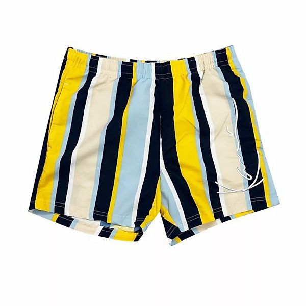 Karl Kani Sweatshorts Stripe Signature yellow/light blue/navy M (1-tlg) günstig online kaufen