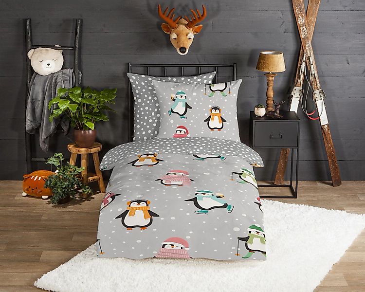 good morning Kinderbettwäsche "Liammu" 2 Stk. tlg. Flanell Biber, 135x200, günstig online kaufen