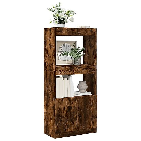 vidaXL Bücherregal Highboard Räuchereiche 63x33x140 cm Spanplatte günstig online kaufen